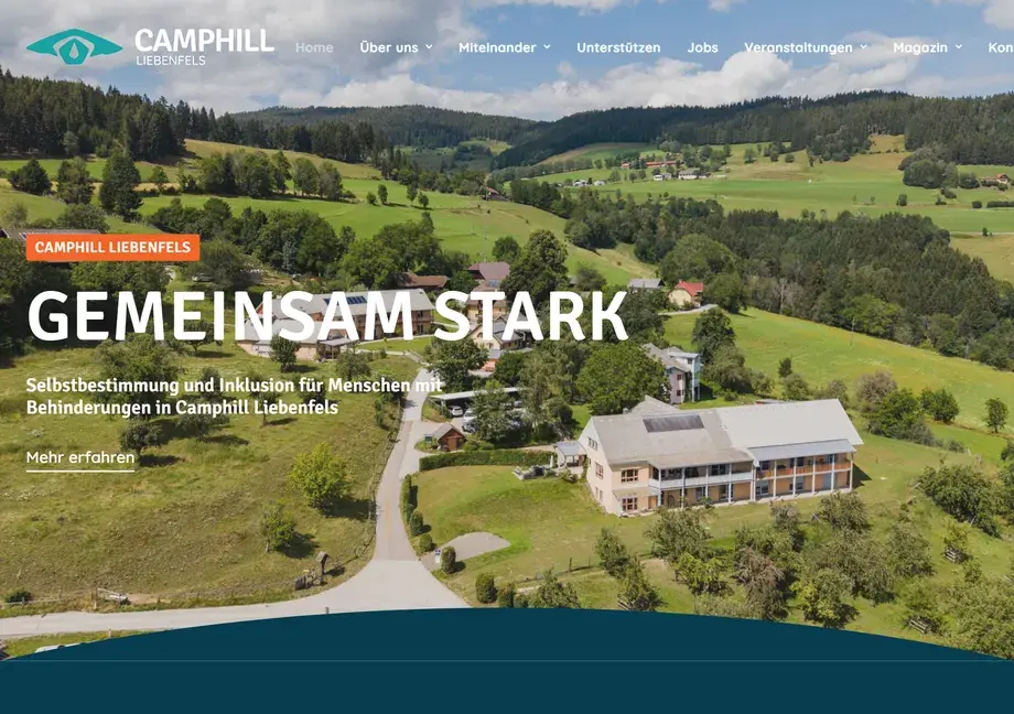 Website von Camphill Liebenfels