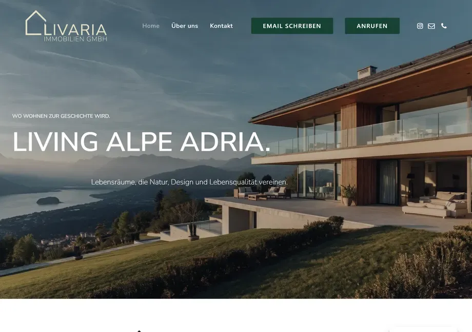 Startseite von Livaria