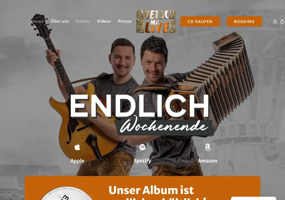 Startseite von Quetsch ma