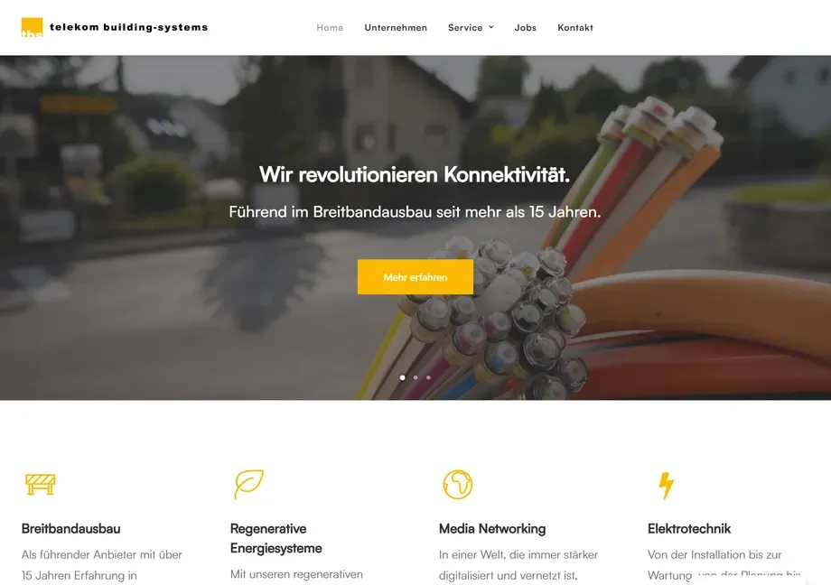 Startseite von TBS Austria