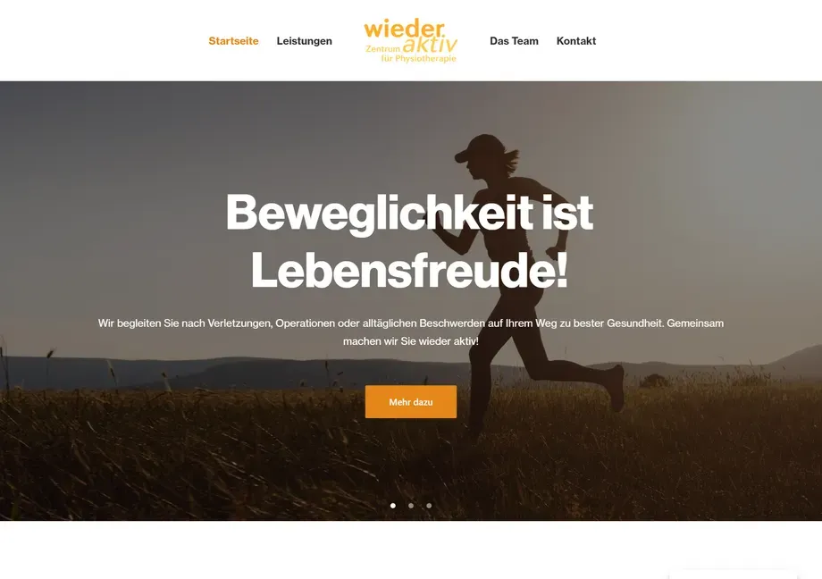 Startseite von wieder aktiv